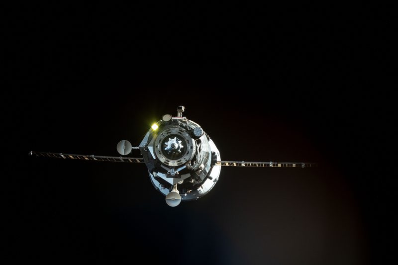 The ISS Progress 81 resupply ship undocks